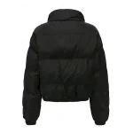 Women's Winter Coat Quilted Jacket Warm Comfortable Zipper Pocket Casual Plain Vacation Daily Wear Going out Weekend Short Stand Collar Loose Fit Long Sleeve Outerwear Black Yellow Wine Fall Winter - Image 4