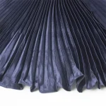 Women's Skirt A Line Fashion Casual Maxi High Waist Skirts Plain Pleated Micro-elastic Casual Daily Weekend Peacock Blue Violet Blue Dark Green Summer Polyester - Image 6