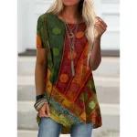 Women's Pants Trousers Palazzo Pants Fashion Streetwear Comfort Full Length High Waist Floral Elastic Waist Comfy Outdoor Comfortable Street Daily Wear Going out Orange Summer Regular Fit - Image 3